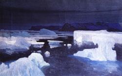 Alexeievtch Borissov Glaciers,Kara Sea Sweden oil painting art